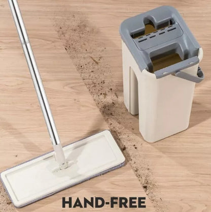 FlatMop – Mop Cu Găleată 7L + 5 Rezerve Cadou (Promoție Valabilă Doar Azi)