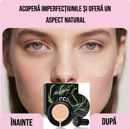 DermaGlow - Fond de ten Air Cushion cu Pigmenți Minerali
