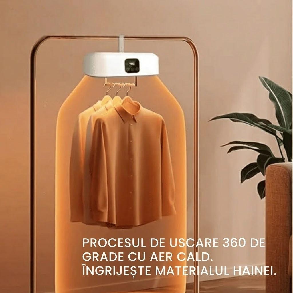 UscareUșoară - Uscător De Rufe Electric Portabil